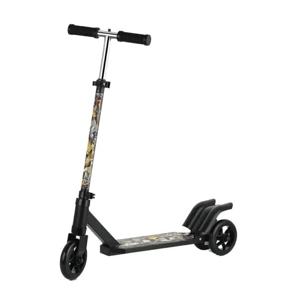 Spaddle 3 Wheel Scooter Black