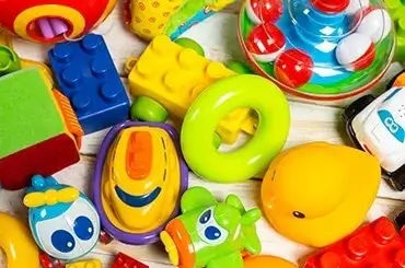 Vibrant and Textured Toys